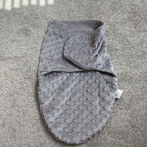 Gray Plush Textured sleep sack